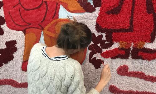 Werk mee aan een uniek wandkleed