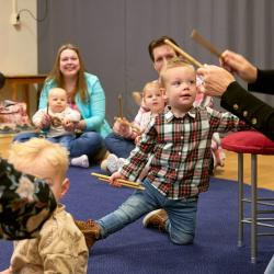 muziek op schoot