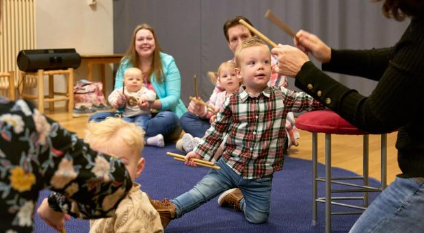 muziek op schoot