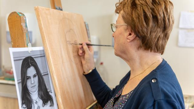 Model tekenen en schilderen