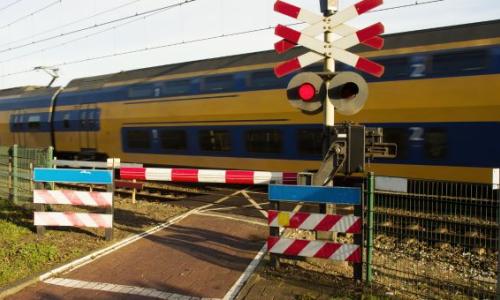 Spoorwegovergang  Roermondseweg afgesloten